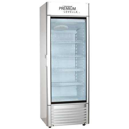 Premium Levella Premium Levella 15.5 cu. ft. Commercial Display Refrigerator One Glass Door Merchandiser in Silver PRF155DX